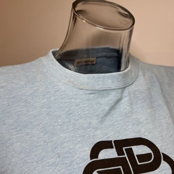 Balenciaga BB Fitted Tee in Baby Blue. Size Medium. NWT. - Picture 3 of 8